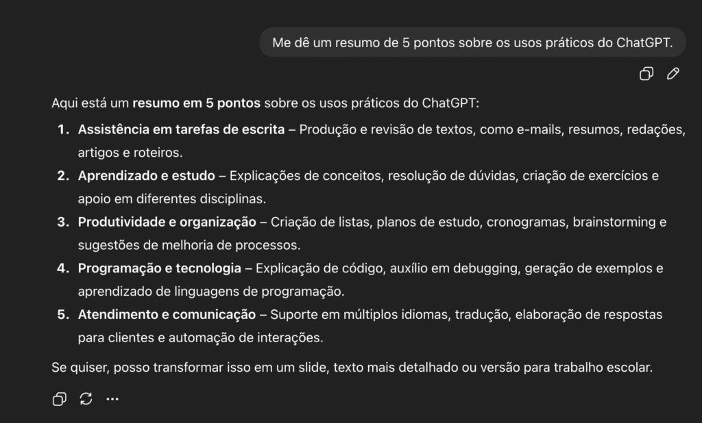 6 usos práticos do ChatGPT na escrita de blogs 3 5 pontos chatgpt