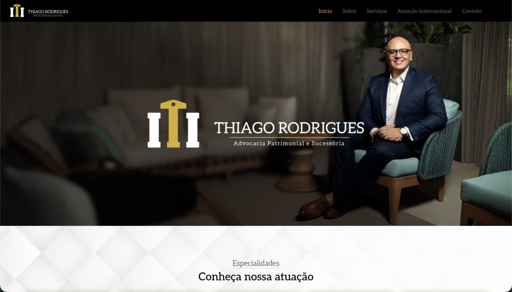 Como Conquistar Clientes na Advocacia Com Marketing Digital? 2 Exemplo de site para advogado criado pela CodeTuring