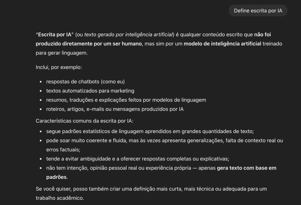6 usos práticos do ChatGPT na escrita de blogs 2 definicao escrita por ia